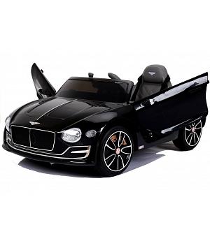 Coche eléctrico Bentley12v, negro pintado 12V, asiento cuero, ruedas goma - LE4354